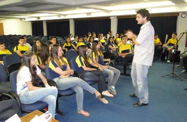 Encontro de Valores foi promovido para estudantes do Colégio de Aplicação
