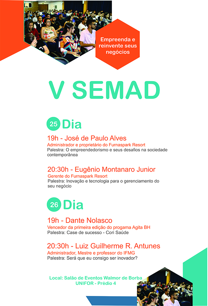 PARTICIPE DA SEMAD 2020 – GESTÃO, NEGÓCIOS E EMPREENDEDORISMO