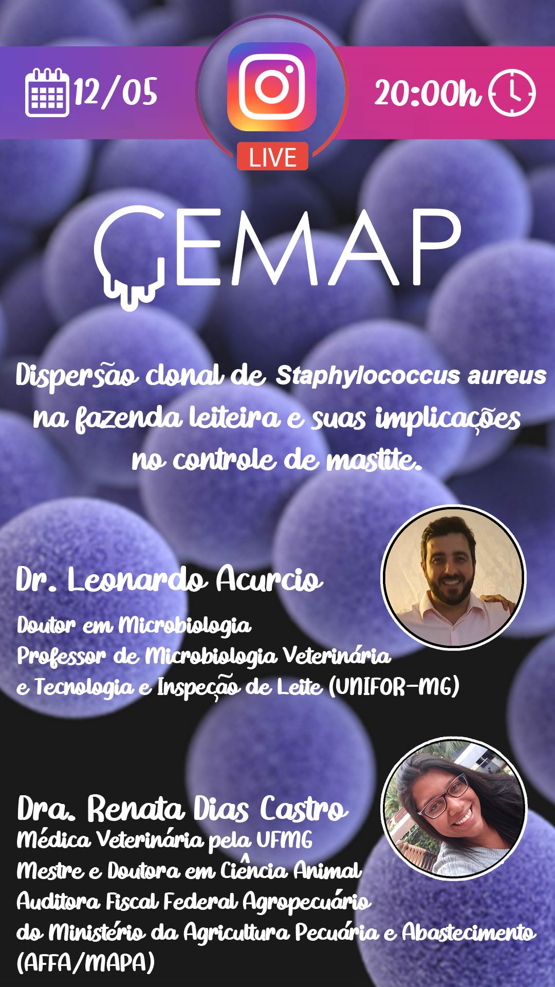 GRUPO DE ESTUDOS DE MASTITE EM ANIMAIS DE PRODUÇÃO REALIZARÁ LIVE