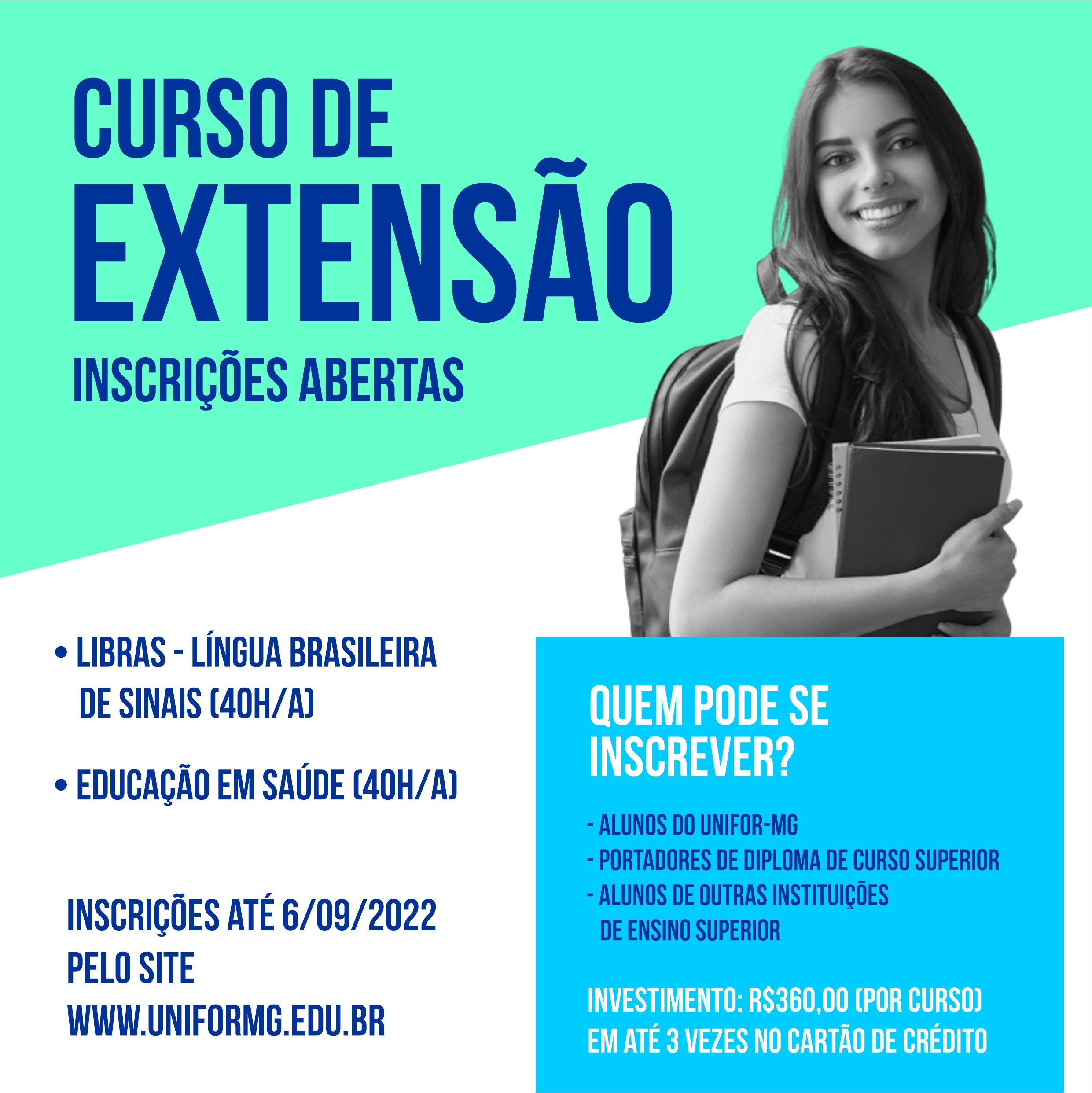 UNIFOR-MG OFERECE DOIS CURSOS DE EXTENSÃO