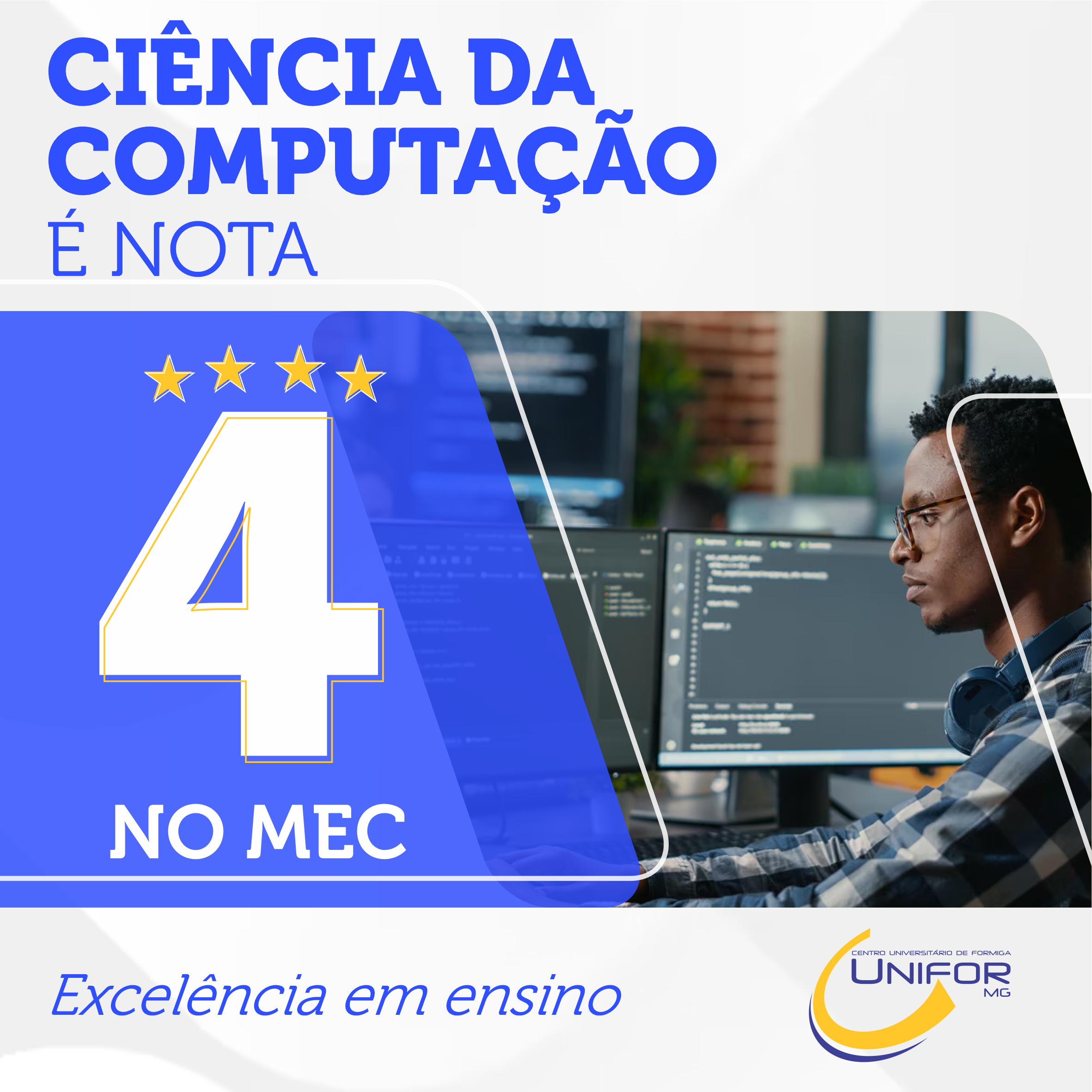 CURSO DE CIÊNCIA DA COMPUTAÇÃO É NOTA 4 NO MEC